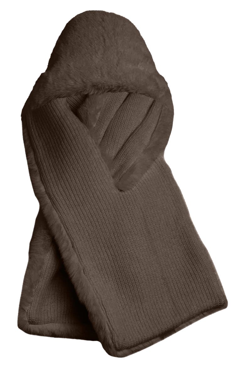 The Cozy Loop Faux Fur Scarf, Alternate, color, GANACHE