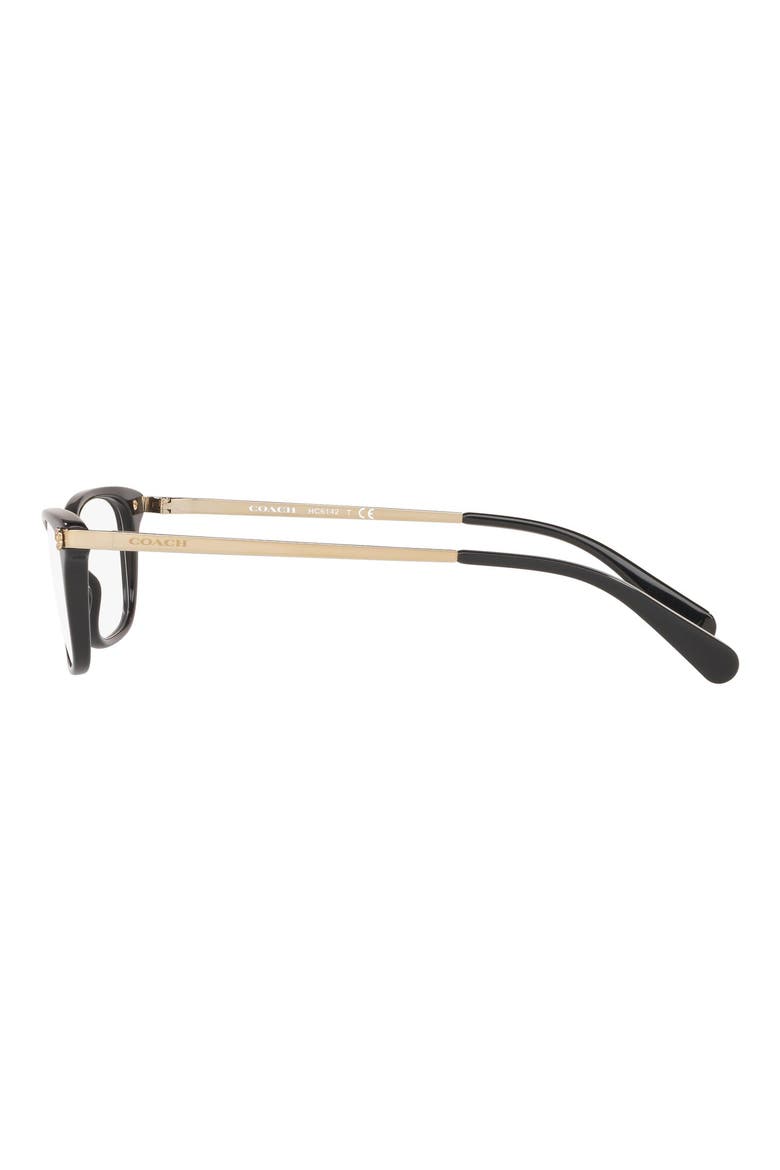 51mm Rectangle optical glasses, Alternate, color, BLACK