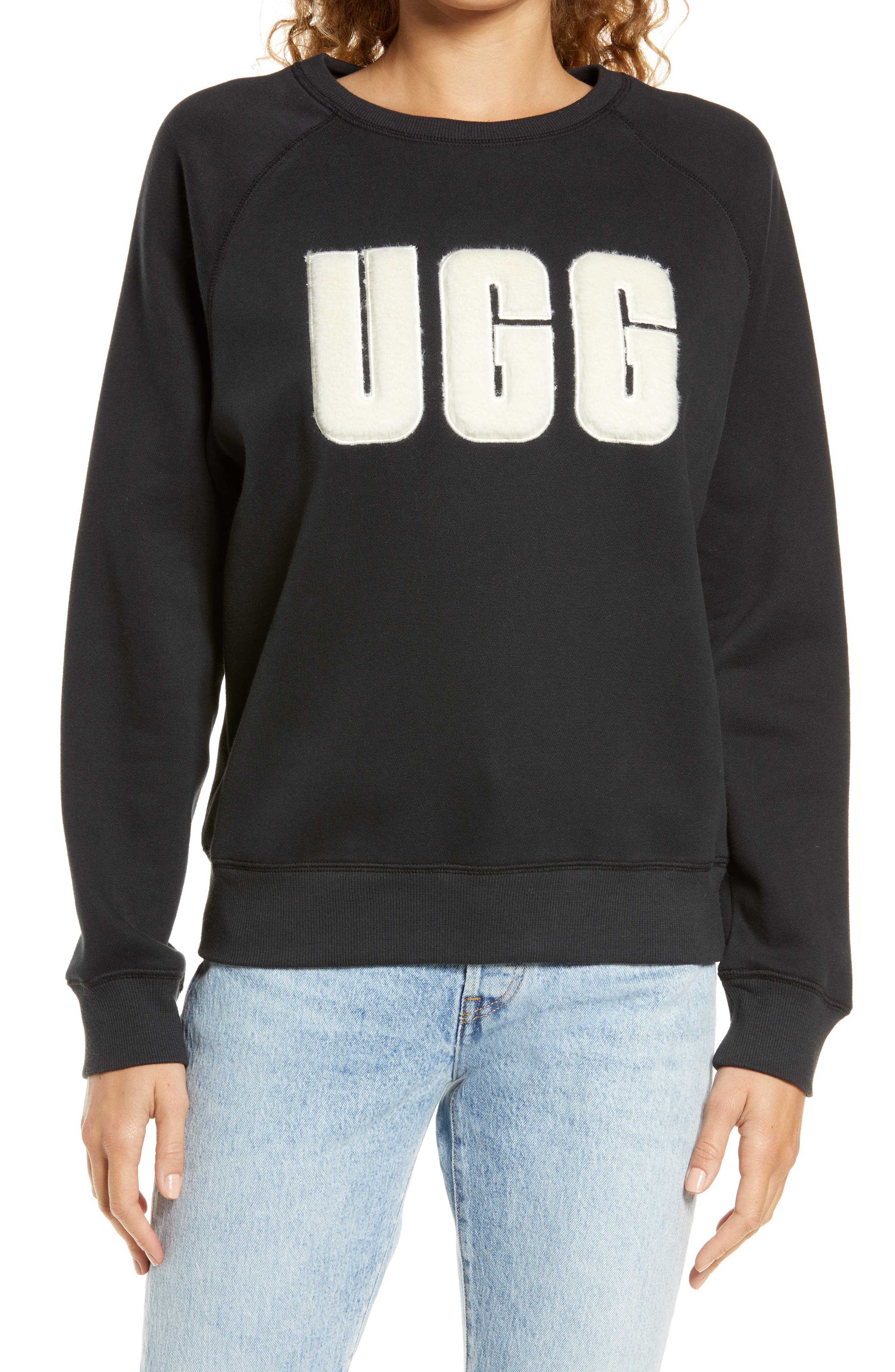 Collection Madeline Fuzzy Logo Graphic Sweatshirt