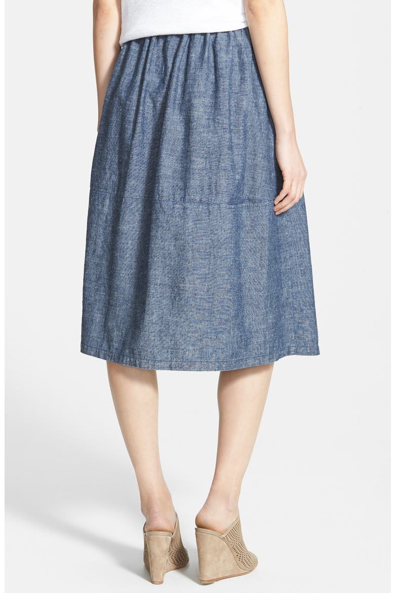 Chambray Skirt, Alternate, color, DENIM