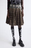 Chopova Lowena Crescent Pleated Midi Skirt