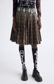 Chopova Lowena Crescent Pleated Midi Skirt