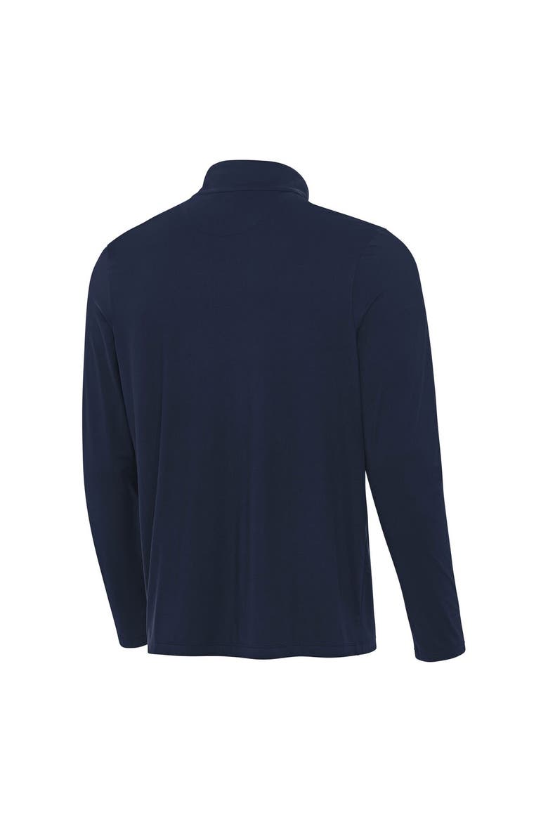 Men's Antigua  Navy Boston Red Sox Content Quarter-Zip Top, Alternate, color, Navy