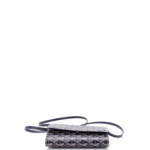 Pre-owned Goyard Goyard Varenne Continental Wallet With Strap Coated Canvas In Multi