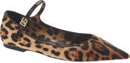 Dolce&Gabbana Leopard Print Genuine Calf Hair Ballerina Flat (Nordstrom Exclusive)