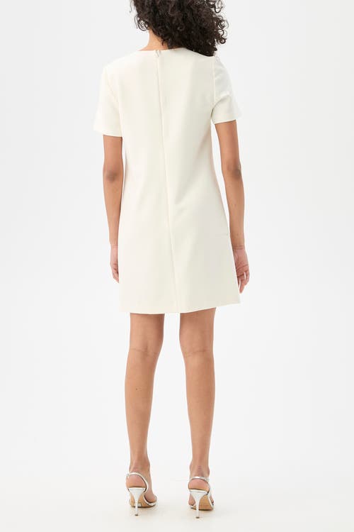 Trina Turk Diamonds Rhinestone Bow Dress In White