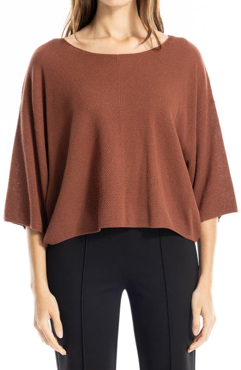 Textured Dolman Sleeve Sweater