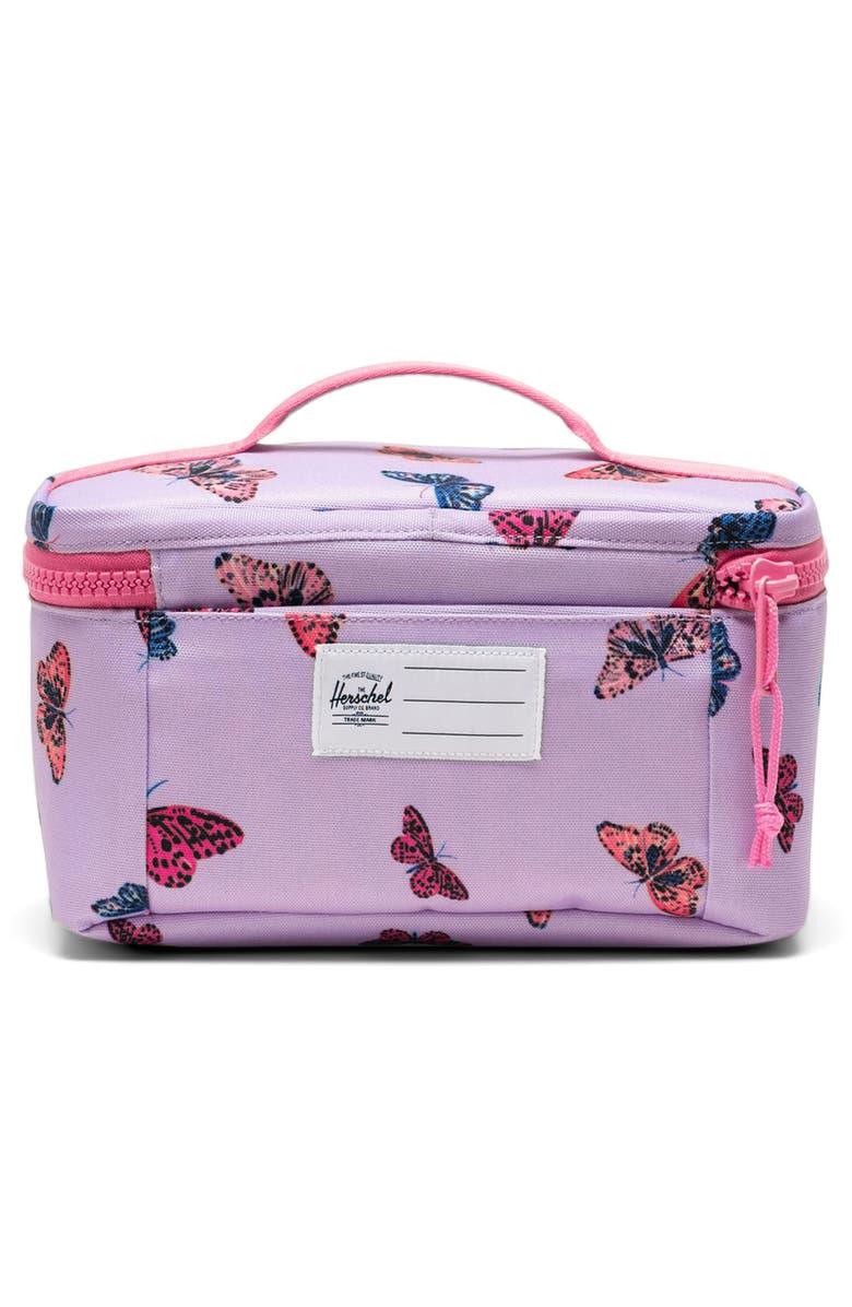 Herschel Supply Co. Kids' Heritage Lunch Bag, Alternate, color, Butterfly - Lavendula