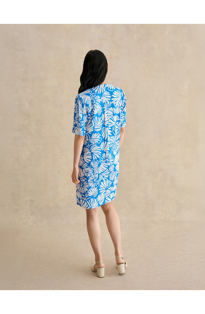 HOBBS LONDON Lucille Knee-Length Shift Dress, Alternate, color, True Blue Ivory