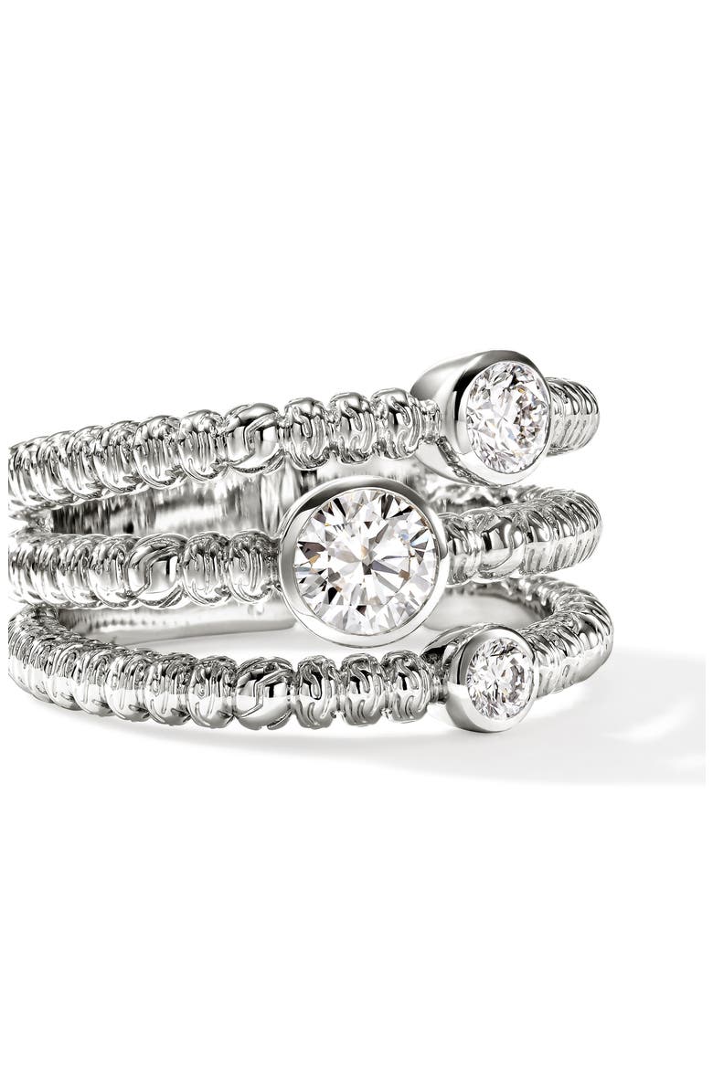 JH Lovestruck Sterling Silver Lab Grown Diamond Ring, Alternate, color, SILVER