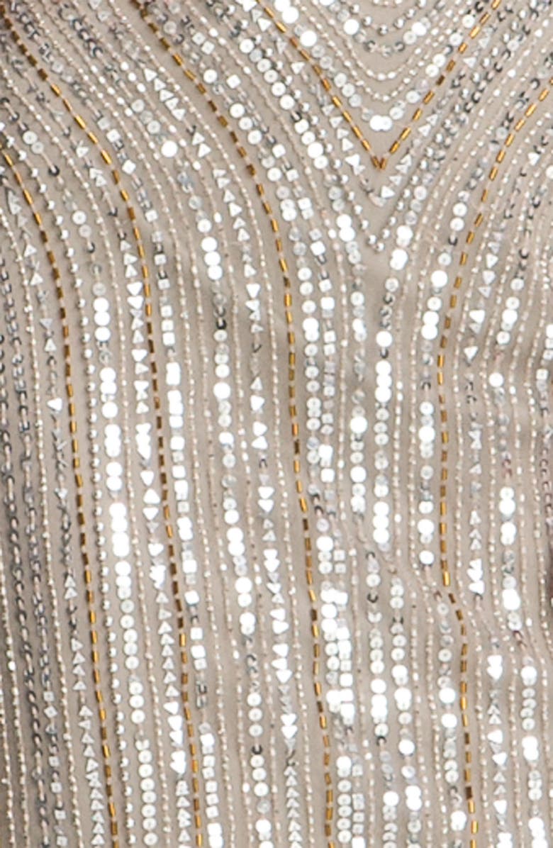 Pisarro Nights Embellished Scoop Neck Dress, Alternate, color, 