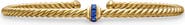 David Yurman Classic Cablespira® Station Bracelet in 18K Yellow Gold with Pavé Semiprecious Stones, 3mm