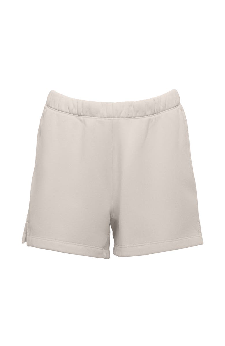 Ocio Women's Organic Cotton Teddy Everywhere Shorts, Alternate, color, Stone