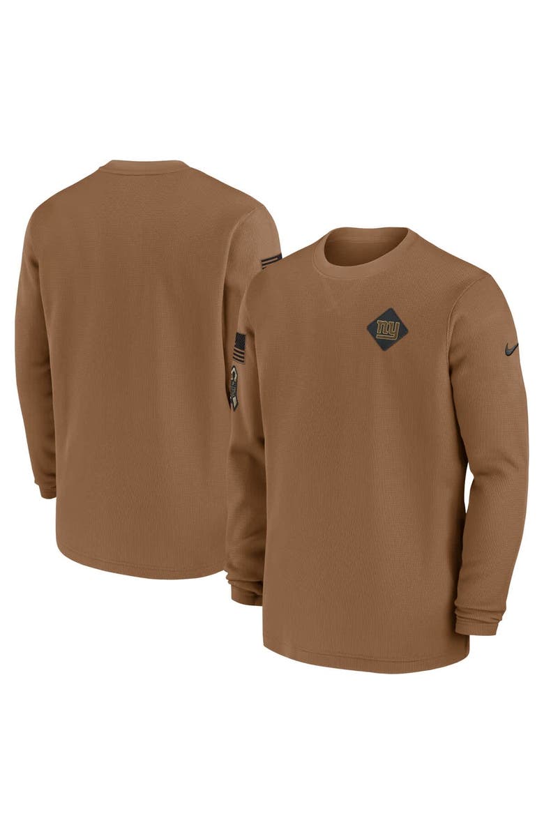 Nike Men's Nike Brown New York Giants Salute to Service Pullover Sweatshirt, Alternate, color, 