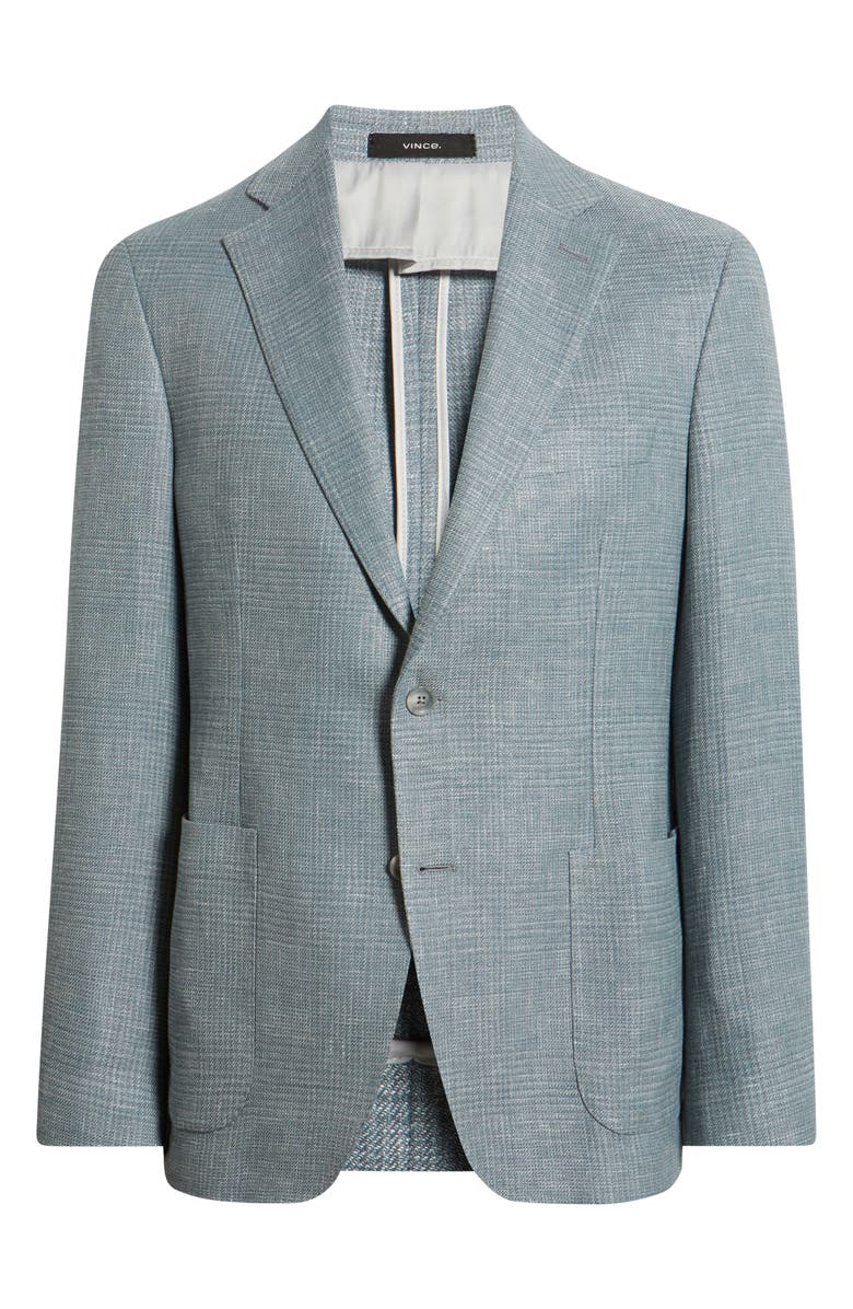 Vince Relaxed Fit Icon Stretch Linen, Wool & Silk Sport Coat, Main, color, Light Blue