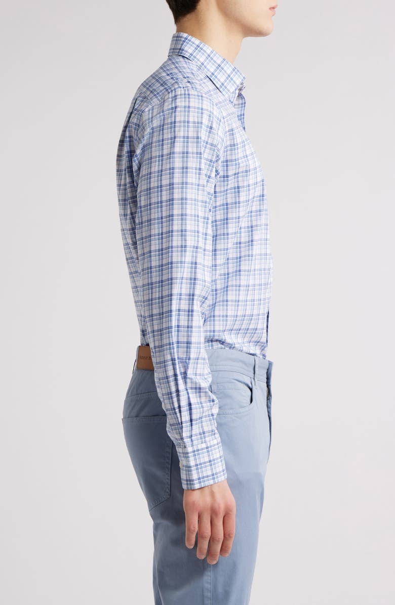 Scott Barber Newport Plaid Cotton Poplin Button-Up Shirt, Alternate, color, 