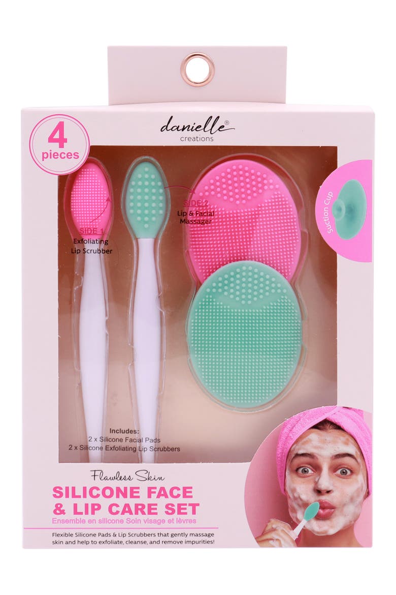 Flawless Skin Silicone Face & Lip Care 4-Piece Set, Alternate, color, SPRING PASTELS