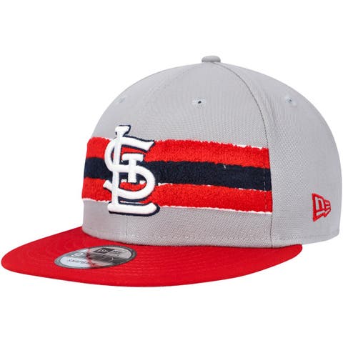 Men's New Era Gray/Red St. Louis Cardinals Band 9FIFTY Snapback Hat