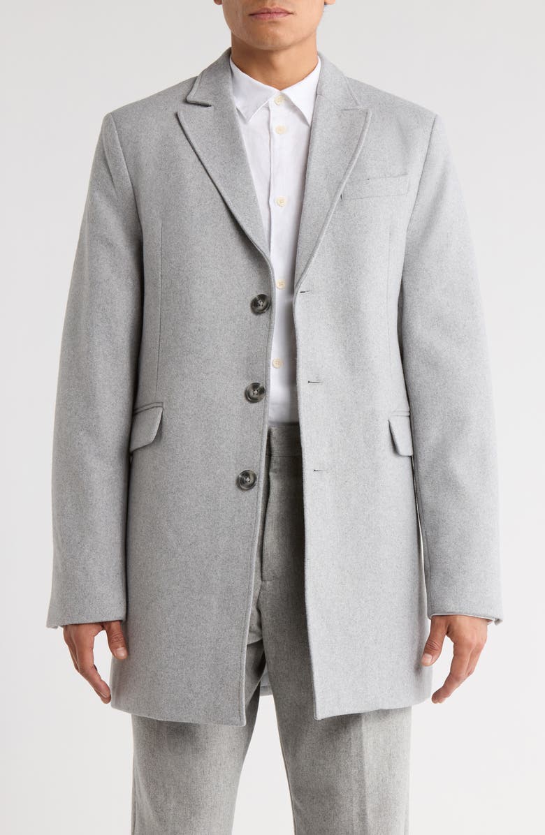 SOUL OF LONDON Solid Coat, Main, color, Light Grey
