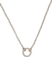 MADE BY MARY Rolo Charm Necklace with Link Lock