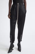 Rick Owens Tecuatl Satin Track Pants