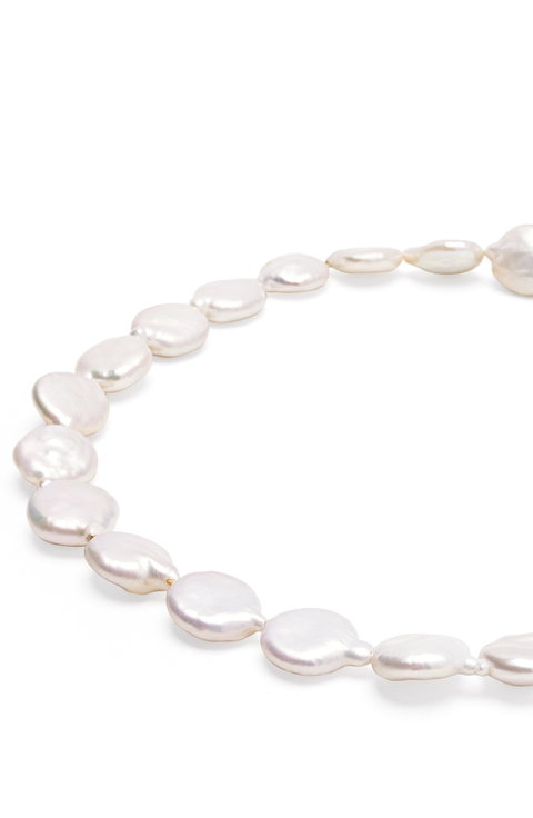 Como Flat Pearl Choker Necklace