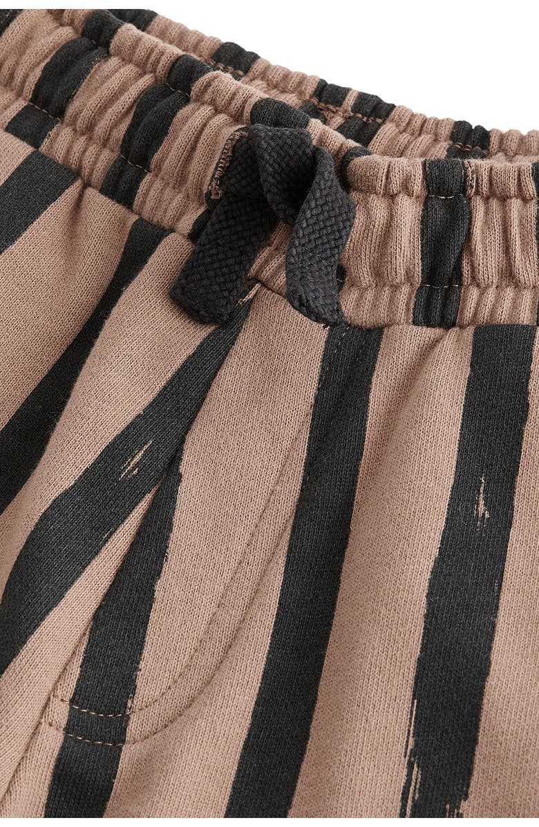 NEXT Kids' Vertical Stripe Cotton Sweatpants, Alternate, color, Brown