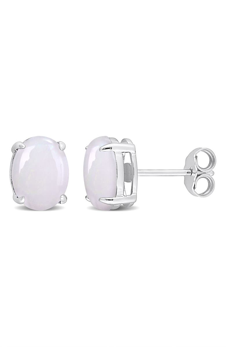 DELMAR Opal Oval Stud Earrings, Main, color, 