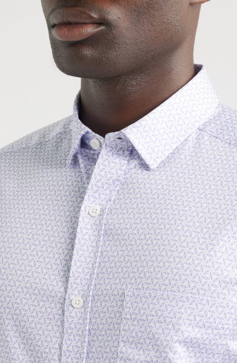 Logan Print Button-Up Shirt