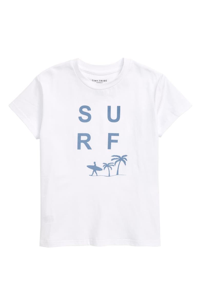 TINY TRIBE Surf Graphic Tee, Main, color, 