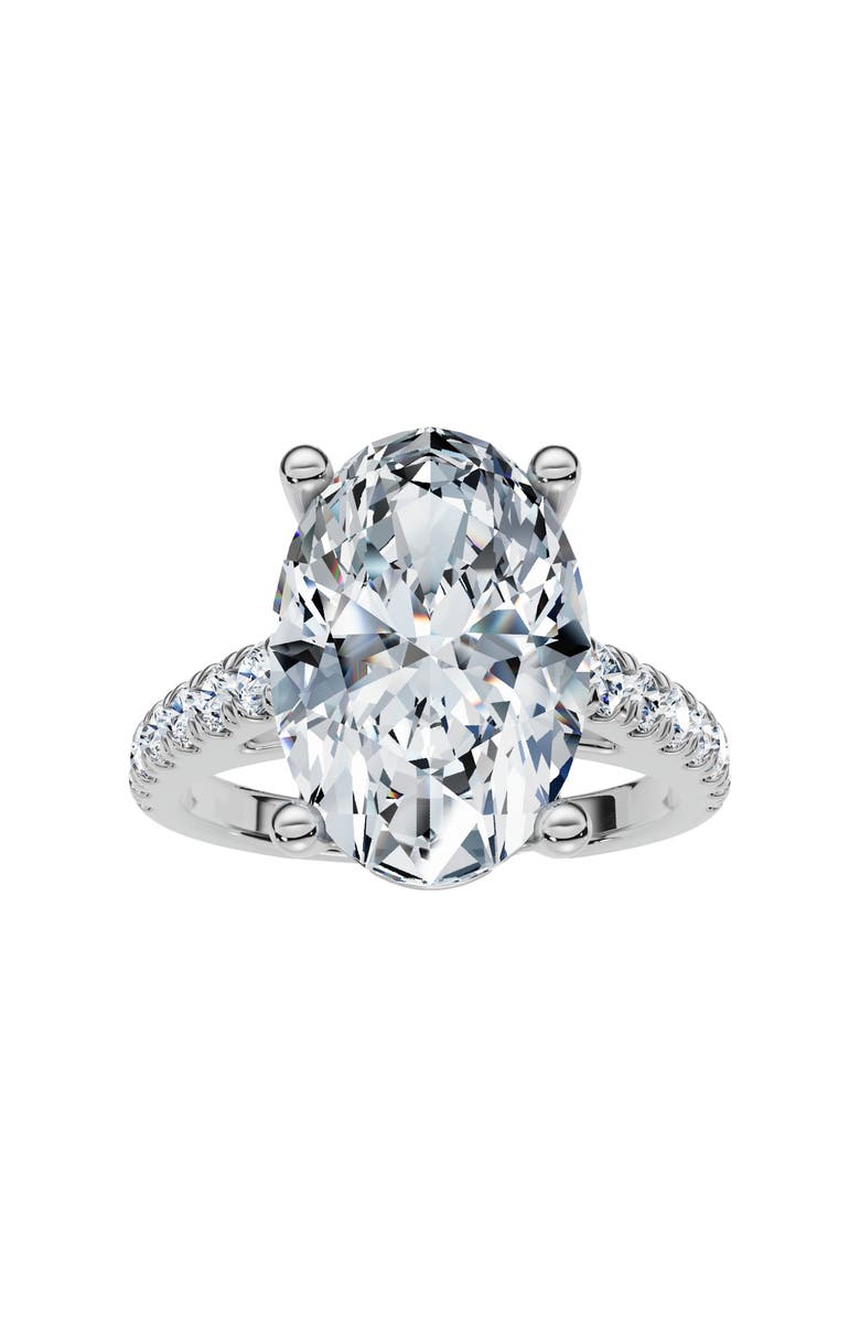 Bliss Diamond Certified 2 3/4Ct Oval Accent Diamond Engagement Ring Lab Grown, Main, color, 