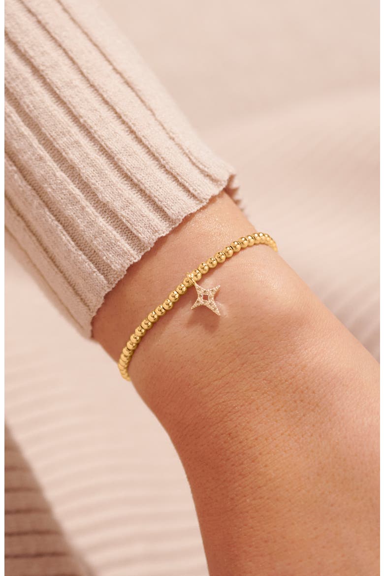 A Little 'Blessed To Have A Friend Like You' Bracelet in Gold-Tone Plating, Alternate, color, Metallic Gold