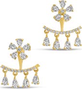 EYE CANDY LOS ANGELES Milan Cubic Zirconia Drop Earrings
