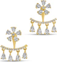 EYE CANDY LOS ANGELES Milan Cubic Zirconia Drop Earrings