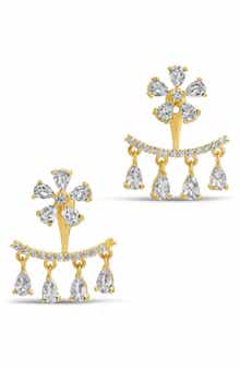 EYE CANDY LOS ANGELES Milan Cubic Zirconia Drop Earrings