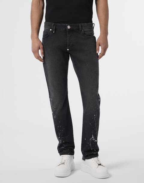 Super Straight Cut Jeans Paint Men