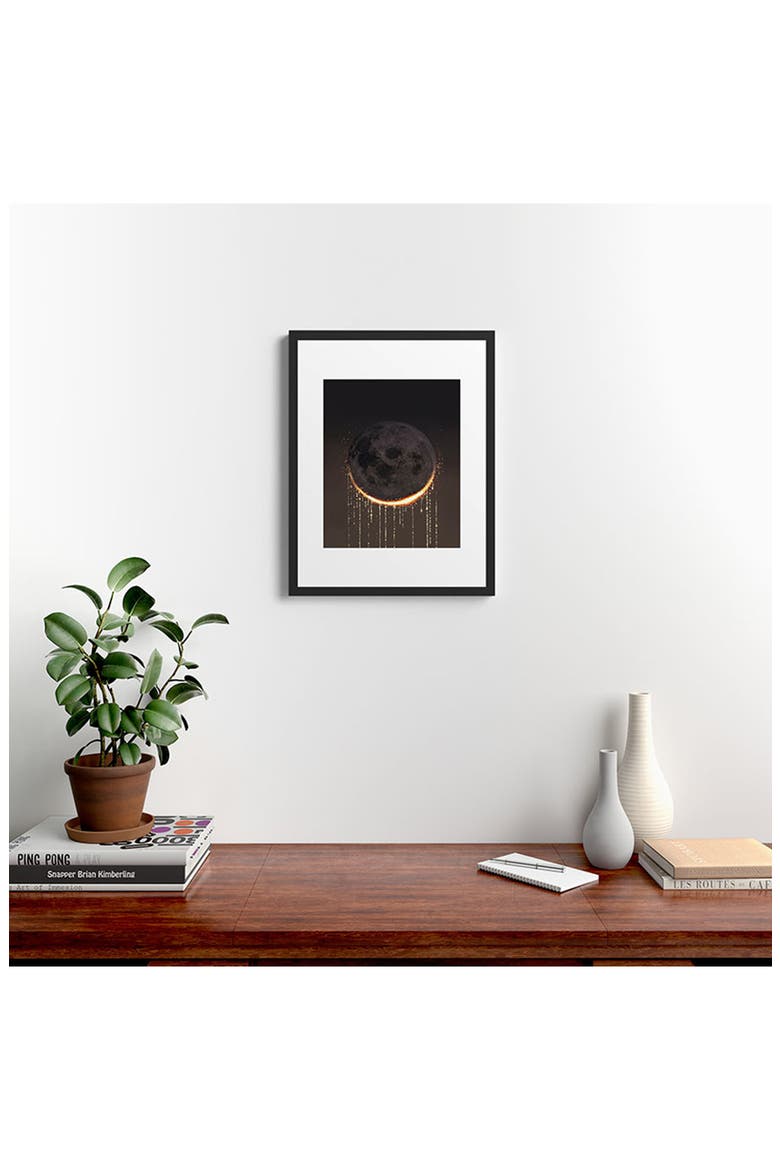 'Eclipse' by Emanuela Carratoni Framed Wall Art, Alternate, color, BLACK