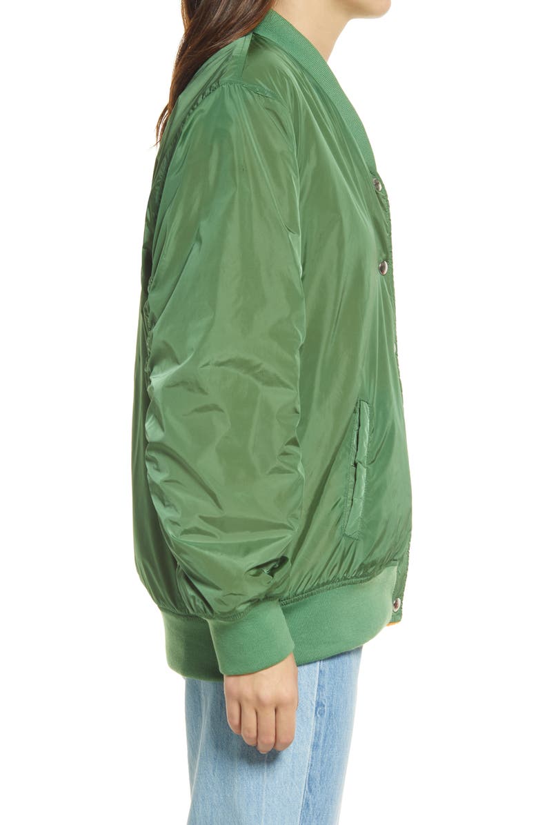 BLANKNYC Reversible Fleece Bomber Jacket, Alternate, color,