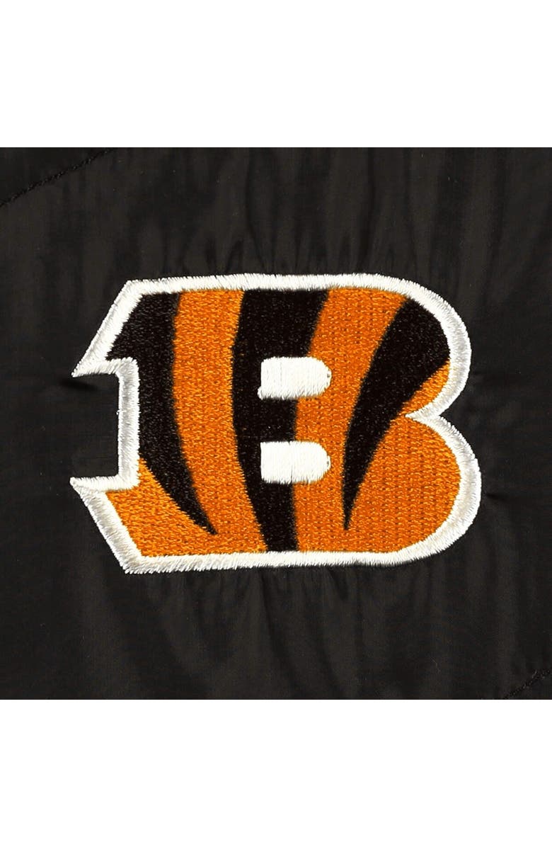 THE WILD COLLECTIVE Women's The Wild Collective  Black Cincinnati Bengals Puffer Full-Zip Hoodie, Alternate, color, Black