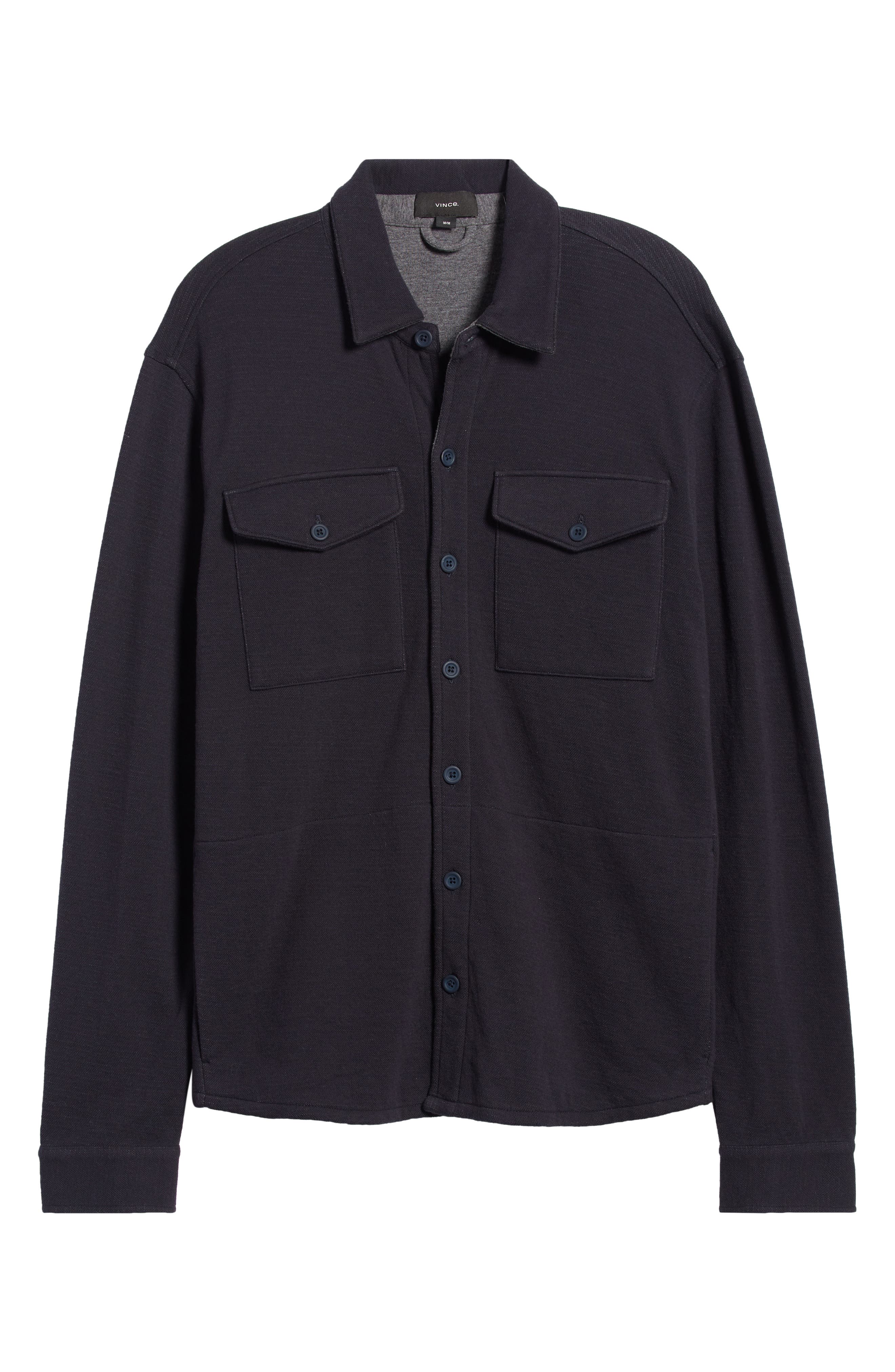 Vince Double Knit Button-Up Shirt Jacket (Men) | Nordstrom