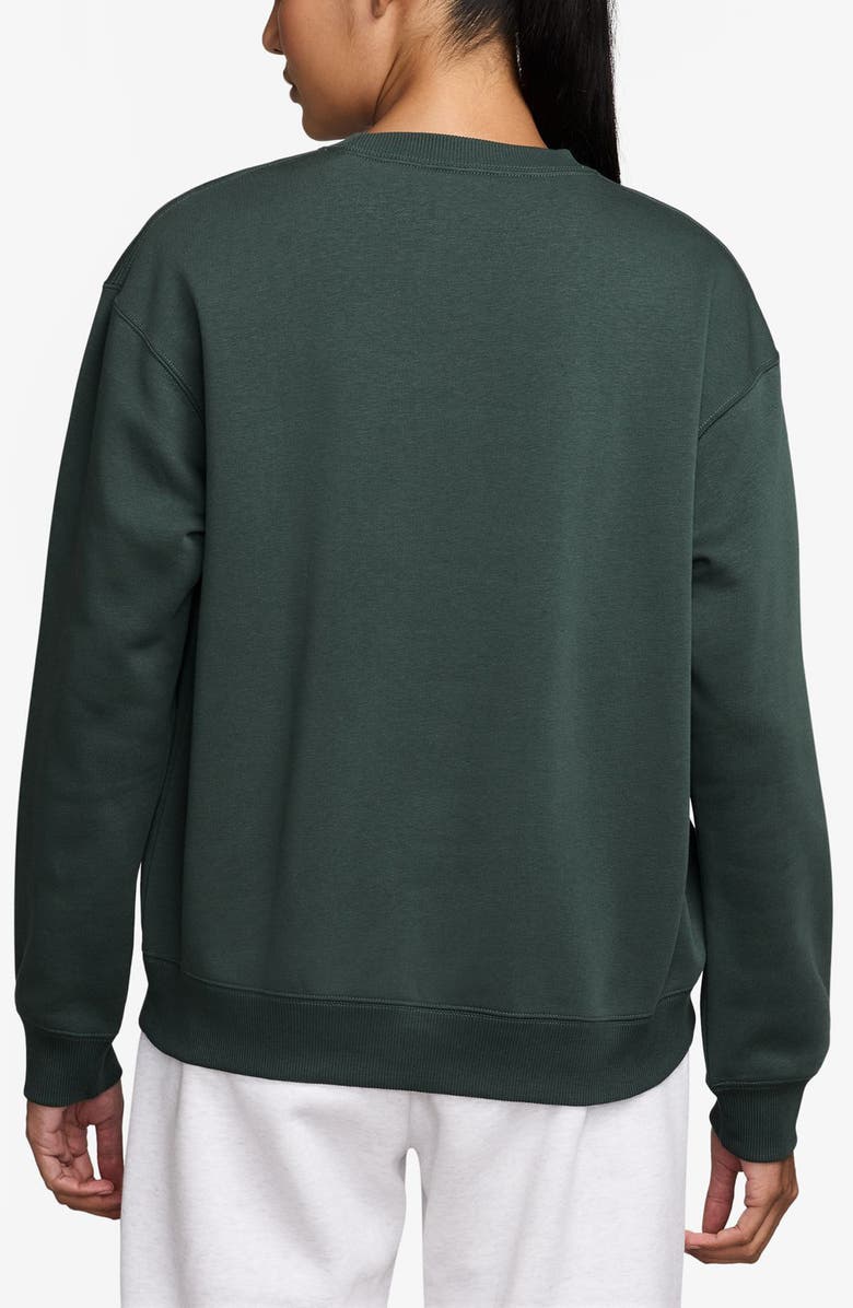 Jordan Brooklyn Fleece Sweatshirt, Alternate, color, Midnight Green/ Red/ White