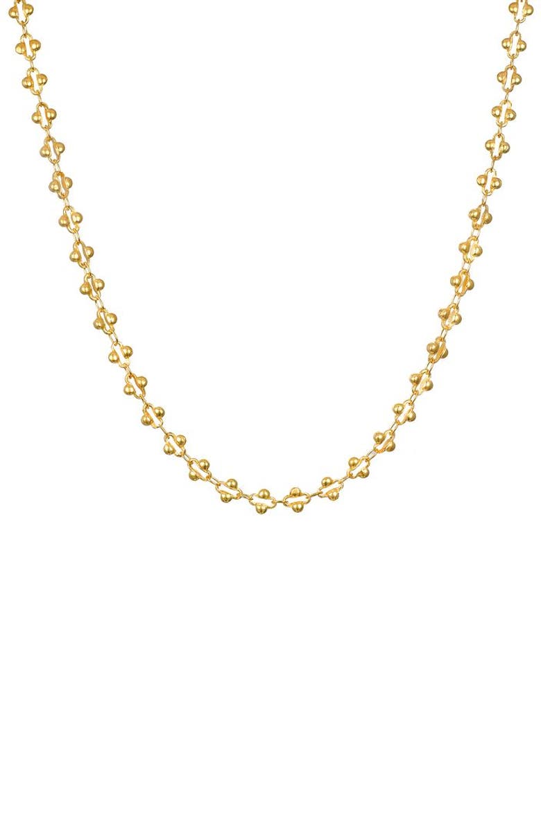 Satya Jewelry Golden Hour Coin Chain Necklace, Main, color, Gold