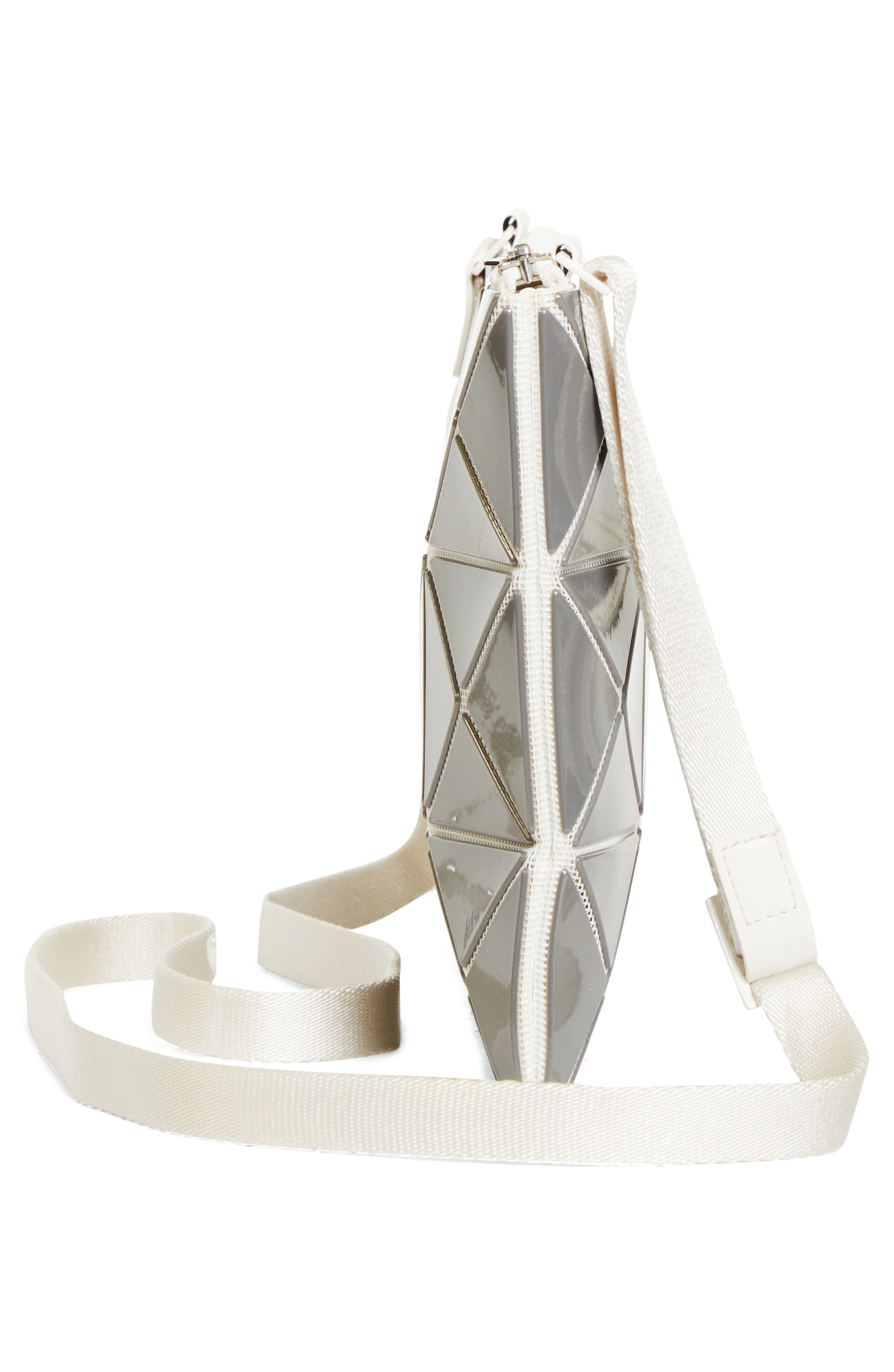 Bao Bao Issey Miyake Lucent Metallic Crossbody Bag, Alternate, color, Stone Gray