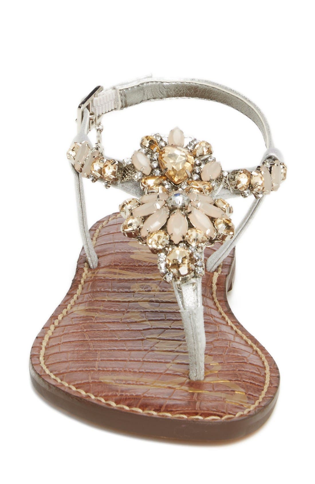 Sam Edelman 'Garen' Embellished Leather Sandal, Alternate, color, 