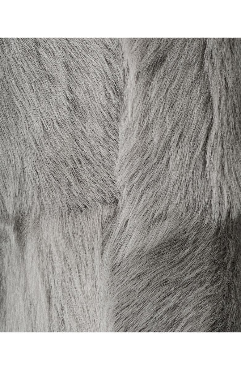 MANGO Reversible Leather & Genuine Shearling Coat, Alternate, color,