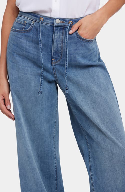 Nydj Cindi Cool Embrace® Drawstring High Waist Relaxed Wide Leg Jeans In Majorca Bay