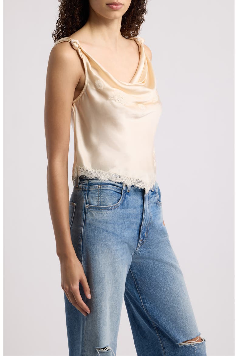 Manon Silk Camisole, Alternate, color, CANDLELIGHT