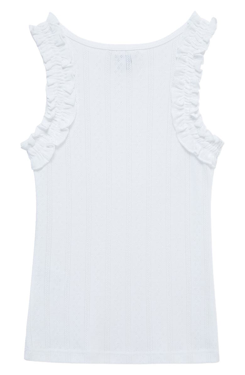 Habitual Kids Kids' Pointelle Ruffle Shoulder Tank, Alternate, color, 