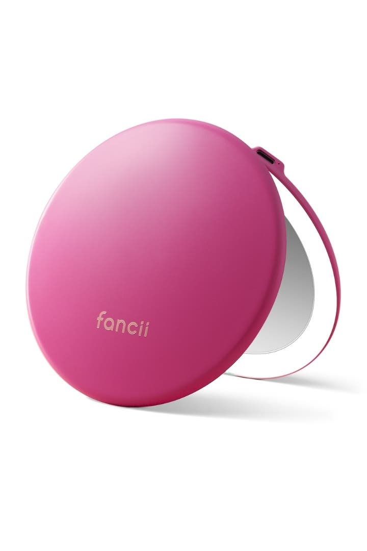 Fancii Taylor Led Compact Mirror In Pink