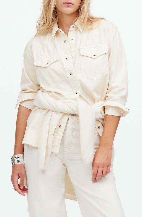 Denim Button-Up Shirt